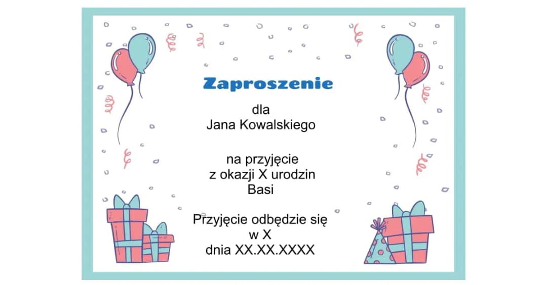 Zachwyć gości! Zaproszenie na urodziny: szablony i pomysły