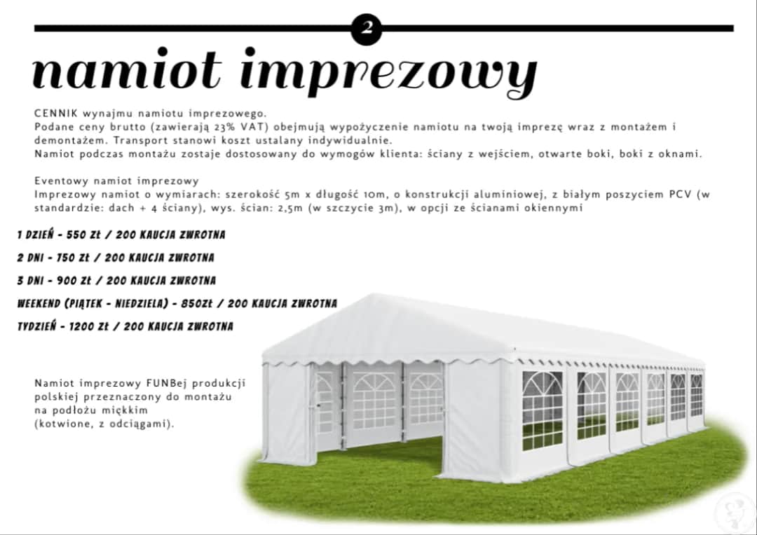 Ile kosztuje wynajem namiotu weselnego? Cennik i ukryte opłaty